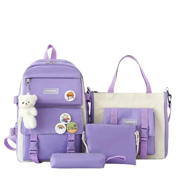 4-piece School Bag Set: Stylish & Practical New Arrival 2024